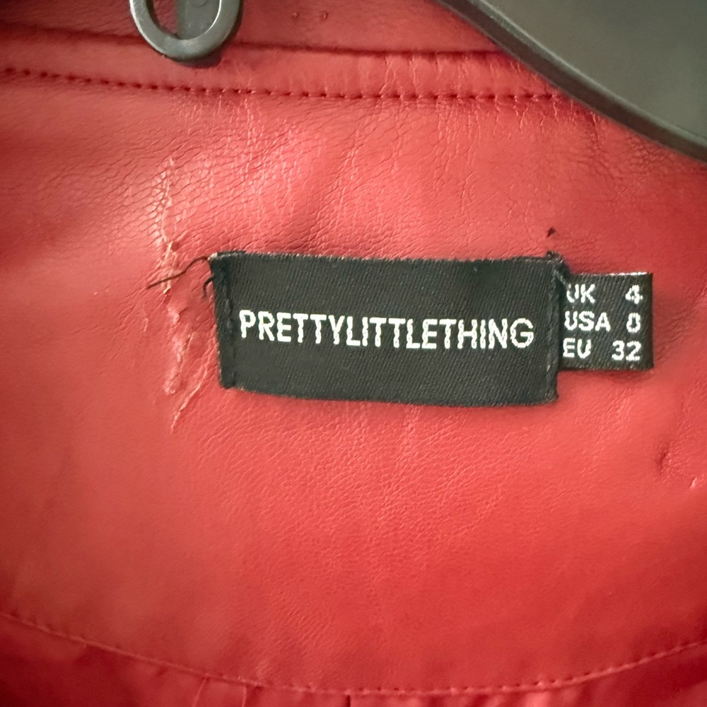 Prettylittlething Cherry Leather Jacket - image 5